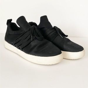 Steve Madden Lancer Platform Black Sneakers - Size 6.5
